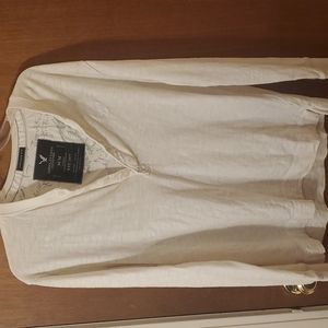 Cream color long sleeve tee